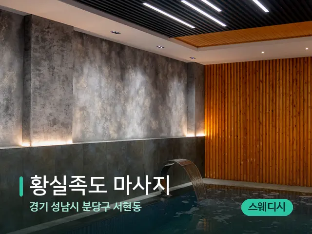 경기 성남시 분당구 서현동 황실족도 마사지 — 웰니스 스파 공간